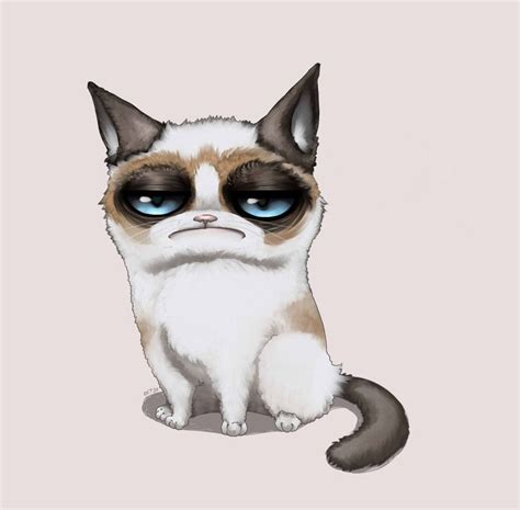 Grumpy Cat By Octopus37 On Deviantart Grumpy Cat Cartoon Grumpy Cat Cat Art