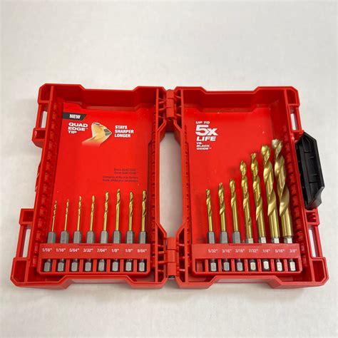 Milwaukee 15 Pc Shockwave Impact Duty Titanium Drill Bit Set 48 89