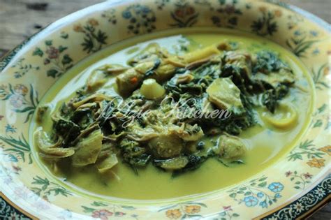 Masak Lemak Jantung Pisang Dengan Pucuk Ubi Azie Kitchen