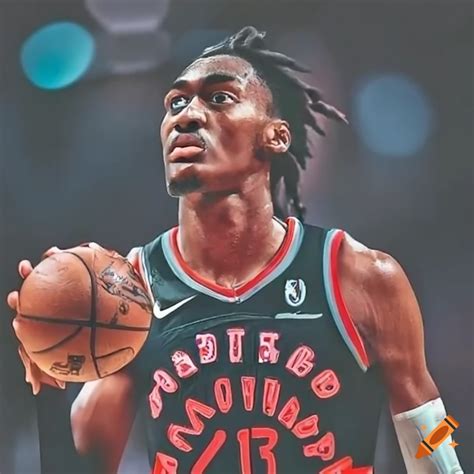 Immanuel Quickley Playing For The Toronto Raptors In The Nba On Craiyon