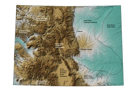 Rocky Mountain Elevation Map