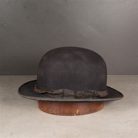 Antique Wool Bowler Hat C1920 1940 For Sale At 1stdibs