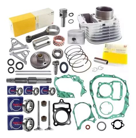 Kit Motor Cg 125 Titan 99 Comando Biela Rolamento Cambio Ret