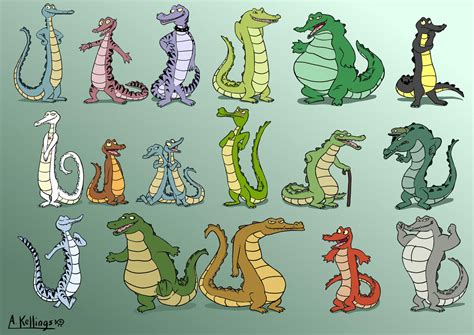 Crocodile Characters by AnnaKellings on DeviantArt