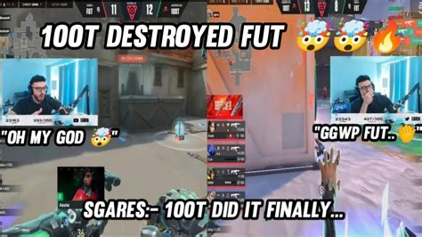 Sen Tariks Reaction To 100t Map Wins Against Fut In Vct 🤯😲 100t Vs