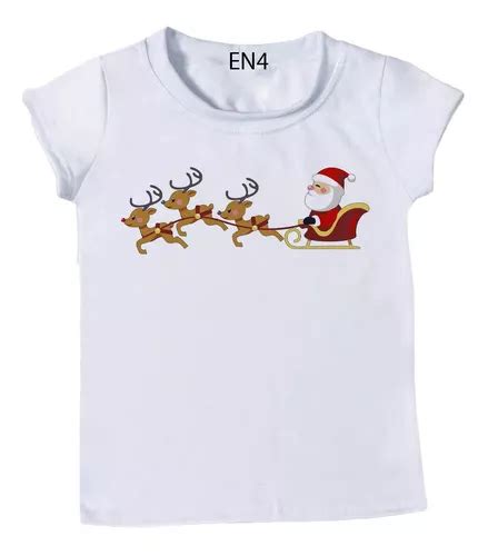 Blusa Feminina Natalina Infantil Papai Noel Voando Trenó MercadoLivre