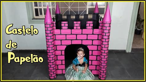 Castelo de papelão esse é da princesa mas pode mudar a cor YouTube