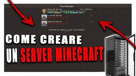 Come Creare Un Server Minecraft Youtube