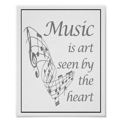 Music is Art: An Inspirational Quote Poster