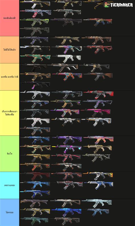 Valorant Vandal Skins Dec Tier List Community Rankings Tiermaker