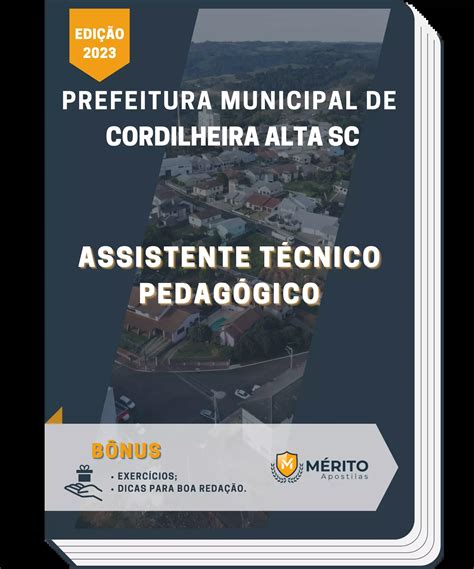 Apostila Assistente T Cnico Pedag Gico Prefeitura De Cordilheira Alta