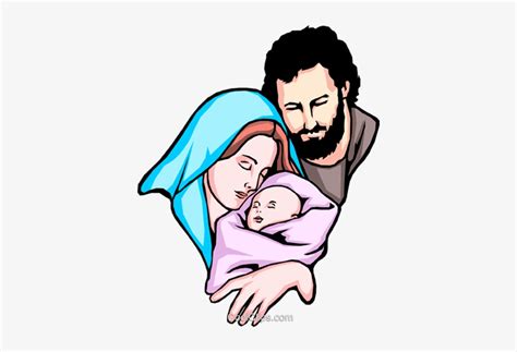 Jesus Mary And Joseph Royalty Free Vector Clip Art Mary And Joseph