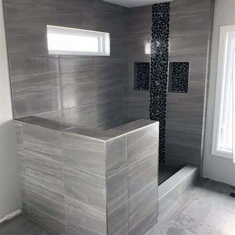 Top 60 Best Grey Bathroom Tile Ideas Neutral Interior Designs