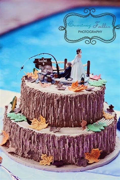 Rustic Canoe Boat Bride Groom Wedding Cake Topper Mr And Mrs Country