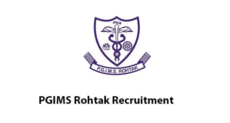 Pgi Rohtak Recruitment 2018 2019 Application Form Registration