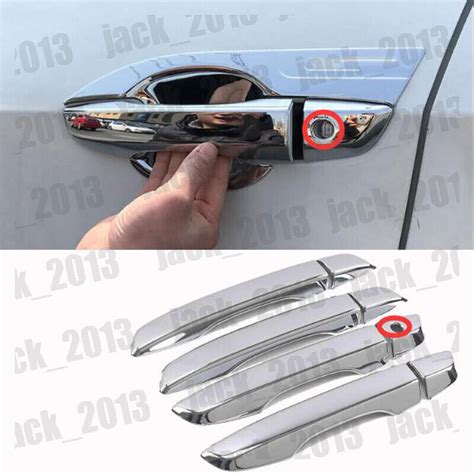 Fit For 2016 2021 Honda Civic Sedan Chrome Side Door Handle Covers Trim 8pcs Ebay