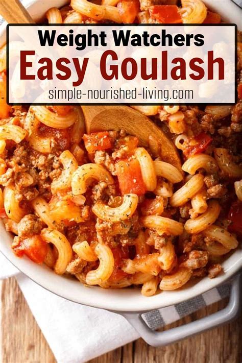 Hamburger Goulash W Elbow Macaroni Simple Nourished Living Recipe