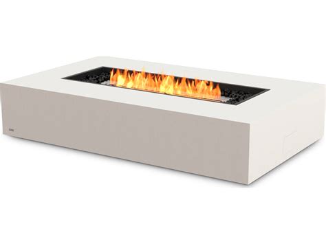 Ecosmart Fire Wharf Concrete Bone W X D Rectangular Fire