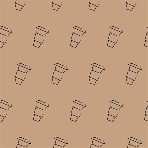 Premium Vector Coffee Cups Seamless Pattern Vector