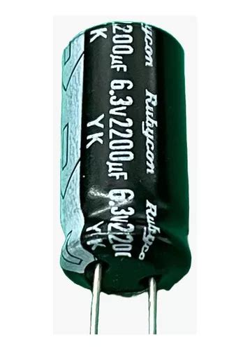 10x Capacitor Eletrolitico 2200uf63v 105º 10x21mm Rubycon Mercadolivre