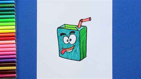 How To Draw A Cute Juice Box YouTube