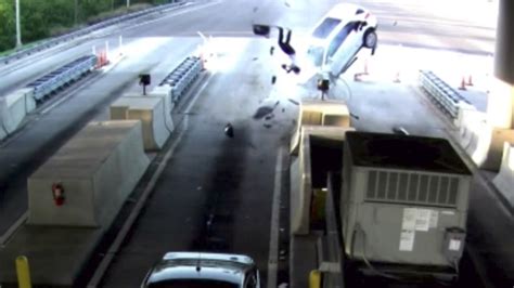 Horror Toll Booth Crash Caught On Cctv Au — Australias