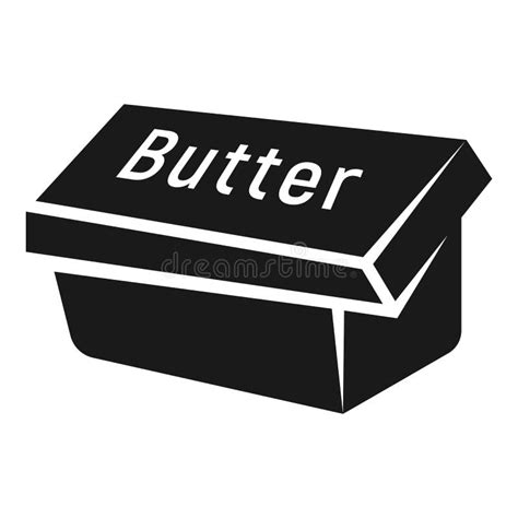 Box Butter Icon Simple Style Stock Vector Illustration Of Cream