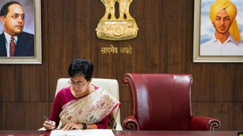 Atishi Takes Charge As Delhi CM Keeps Kejriwal S Chair Unoccupied