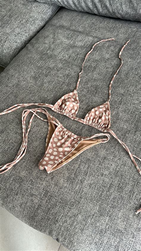 NUDE DOTS Minimal Bikini Set Etsy