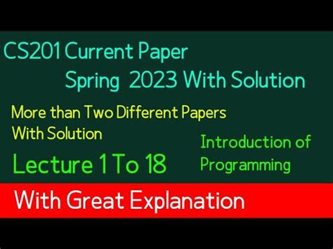 Cs Midterm Currently Paper Youtube