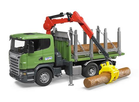 Bruder Scania R-series Timber Truck & Trunks Kids Forestry Model Toy ...