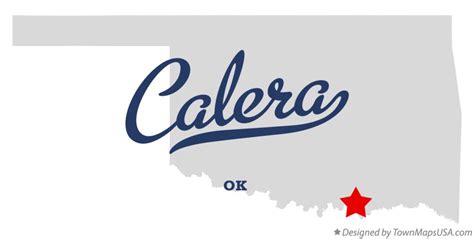 Map of Calera, OK, Oklahoma