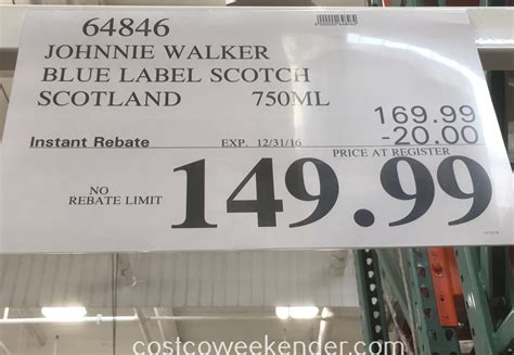 Johnnie Walker Blue Label Price Costco Best Label Ideas 2019