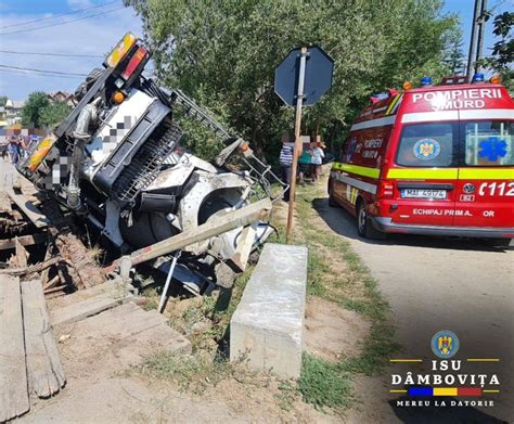 Grav accident rutier în comuna Ludești O persoană a fost rănită