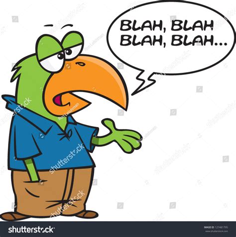 Cartoon Parrot Talking