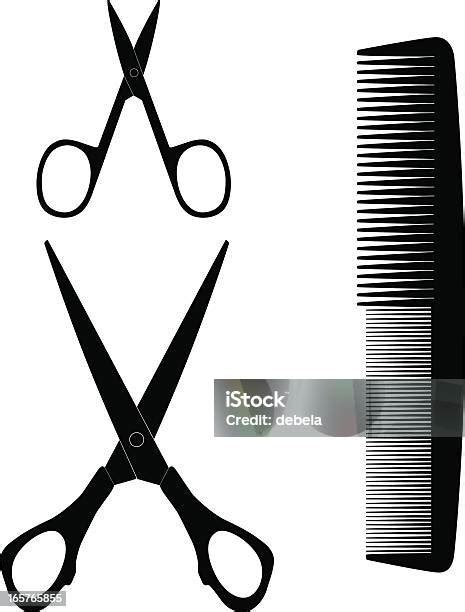 Gunting Dan Sisir Ilustrasi Stok Unduh Gambar Sekarang Clip Art