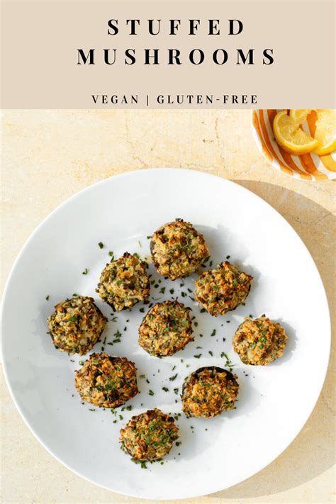 Cheesy Vegan Stuffed Mushroom Recipe Quick And Amazing Im Worthy