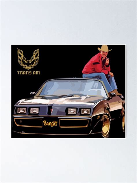 "Smokey and the Bandit Trans Am Firebird " Poster for Sale by ...