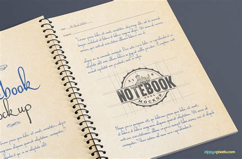 Free Open Journal Mockup on Behance