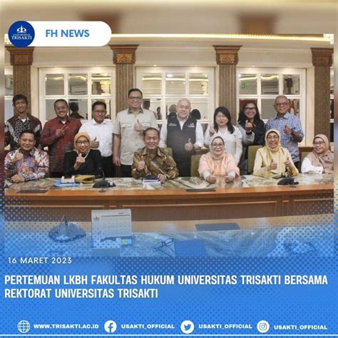 Pertemuan Lkbh Fakultas Hukum Universitas Trisakti Bersama Rektorat