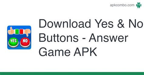 Yes & No Buttons - Answer Game APK (Android App) - Free Download