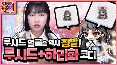 하리화 헤어 코디 추천 신직업 칼리 여캐릭 코디 갱이와 메이플 3615 YouTube