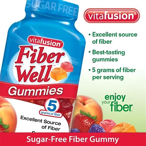 Vitafusion Fiber Gummies Sugar Free 220 Count