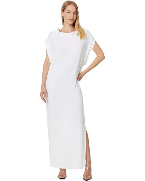 Womens Norma Kamali Sleeveless All In One Side Slit Gown