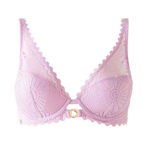 Soutien gorge ampliforme coque moulée parme Lison violet Morgan Lingerie Lemon Curve
