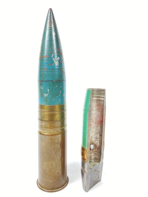 Lot 40mm Bofors Cut Projectile And 37mm Mk1a2 Round