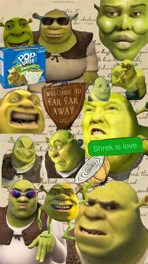 Download Shrek Collage Aesthetic Montage Wallpaper