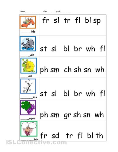 Special Sounds Worksheets For Kindergarten Math Worksheets Free