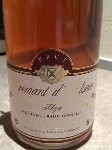 N V Lucien Meyer Fils Crémant d Alsace Brut Rosé Vivino US