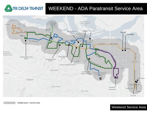 ADA Service Area Map -Tri Delta Transit